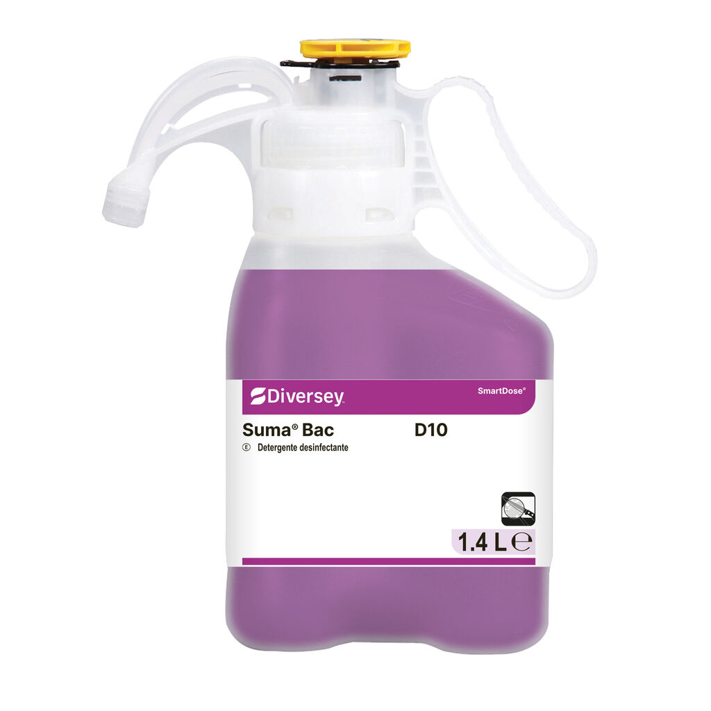 Suma Bac D10 2x1.4L - Detergente desinfectante en base amonios cuaternarios